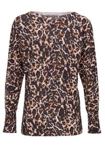 Heine, Damen Pullover, Sand / Schwarz