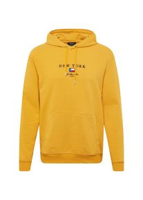 New Look, Herren Sweatshirt 'RPNDJ 28.09.18 NYC FLAG CENTRAL EMB OTH P', Dunkelblau / Gelb