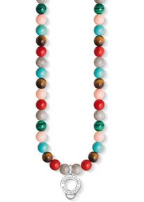 Thomas Sabo, Damen Kette mit Anhänger 'X0235-952-7-L60', Türkis / Braun / Grau / Grün / Rosa / Rot / Silber
