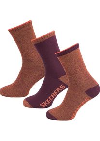Skechers, Damen Socken, Beere / Orange