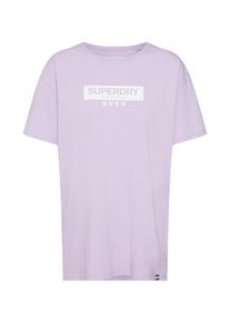Superdry, Damen Shirt 'PORTLAND', Lila / Wei&szlig;