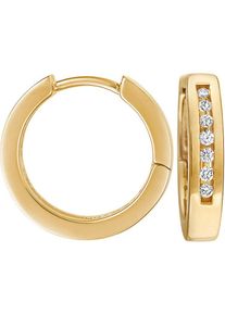 Christ, Damen Creole '82893601', Gold / Silber