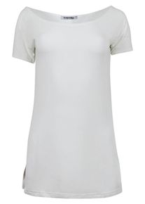 Trueprodigy, Damen Longshirt 'Naira', Wei&szlig;