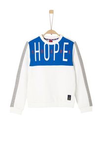 s.Oliver Junior, Sweatshirt, Blau / Graumeliert / Weiß