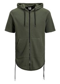 Jack & Jones JACK & JONES, Herren Sweatjacke 'JCOFOLA SWEAT ZIP HOOD', Khaki