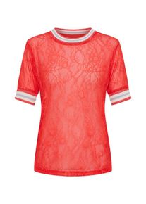 Review, Damen Spitzenshirt 'SPORTY LACE TEE', Rot