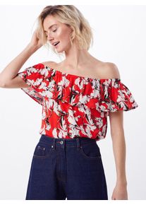 Ichi, Damen Bluse 'MARRAKECH', Rot / Schwarz / Weiß