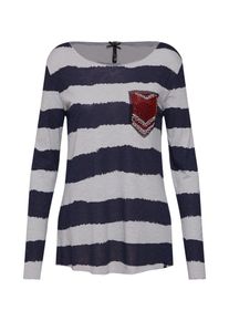 Key Largo, Damen Shirt 'JENNY', Navy / Grau