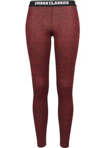 Urban Classics, Damen Leggings, Rotmeliert