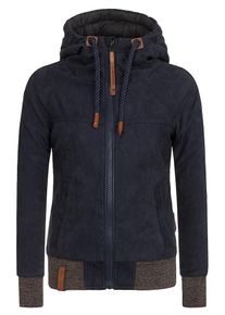 Naketano, Damen Jacke 'Eine Aktive', Dunkelblau / Rostbraun / Braunmeliert