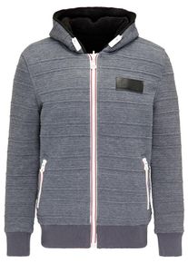 Dry Laundry Japan Dry Laundry, Herren Blouson, Grau / Rot / Schwarz / Weiß