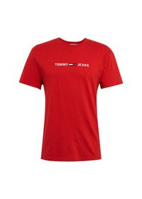 Tommy Jeans, Herren T-Shirt 'TJM SMALL TEXT TEE', Rot
