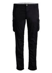 Jack & Jones JACK & JONES, Herren Militärstil Hose, Schwarz