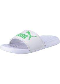 Puma, M&auml;dchen Badelatschen 'Popcat JR', Limette / Wei&szlig;