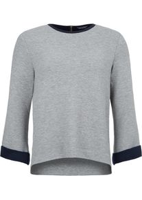 Tommy Hilfiger, Damen T-Shirt 'FLORENCE C-NK TOP 7/8 SLV', Navy / Graumeliert