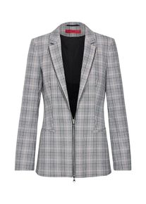 Hugo, Damen Blazer 'Alevia', Grau / Schwarz