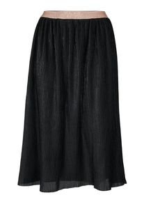 Heine, Damen Plisseerock, Schwarz