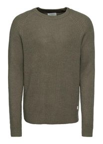 Jack & Jones JACK & JONES, Herren Pullover 'JORNEWPANNEL KNIT CREW NECK', Oliv