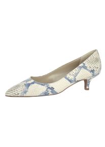 Heine, Damen Pumps, Beige / Kobaltblau / Royalblau