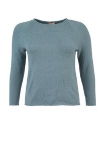 TRIANGLE, Damen Strickpulli mit Alpaka, Pastellblau