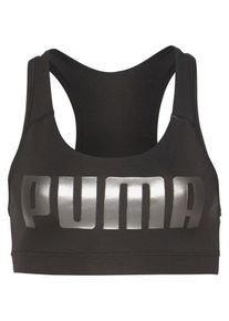 Puma, Damen Sport-BH '4Keeps M', Schwarz / Silber