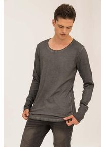 Trueprodigy, Herren Langarmshirt, Anthrazit