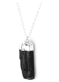 KOSHIKIRA, Damen Kette 'Black Nugget', Schwarz / Silber