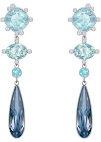 Swarovski, Damen Ohrstecker 'Olive 5456892', Hellblau / Silber