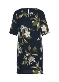 Véro Moda VERO MODA, Damen Kleid 'MAYA', Nachtblau / Grau / Grasgrün