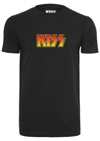 Mister Tee, Herren Tee 'KISS', Gelb / Orange / Schwarz