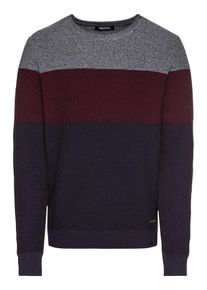 Iriedaily, Herren Strickpullover, Blau / Grau / Weinrot
