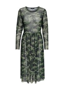 Only, Damen Kleid, Rostbraun / Grün / Hellgrün / Schwarz