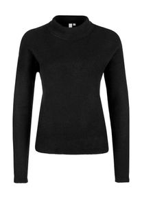 Q/S Designed By, Damen Stehkragenpullover, Schwarz