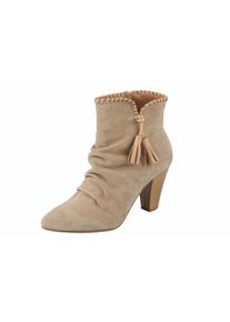 Heine, Damen Stiefelette, Taupe