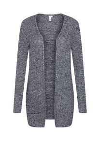 Q/S Designed By, Damen Strickjacke, Schwarz / Naturwei&szlig;