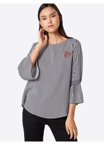 Tom Tailor, Damen Bluse, Schwarz / Weiß