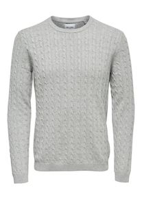 Only & Sons Only & Sons, Herren Pullover, Grau