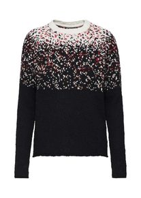 Review, Damen Pullover 'PIXEL KNIT', Grenadine / Schwarz / Wei&szlig;