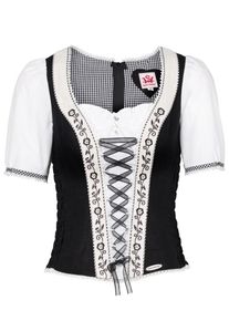 Spieth & Wensky SPIETH & WENSKY, Damen Bluse 'Fidschi', Schwarz / Wei&szlig;