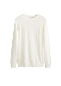 Mango Man, Herren Pullover 'Toni', Wei&szlig;