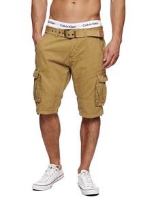 INDICODE JEANS, Herren Cargohosen ' Monroe Cargo ZA ', Sand