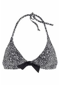 Lascana, Damen Triangel-Top 'Leo', Schwarz / Weiß