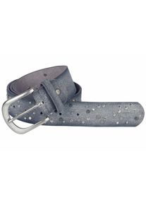 Heine, Damen Gürtel mit Nieten, Grey Denim