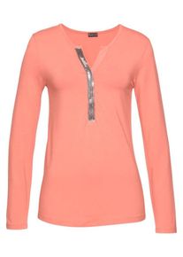 Laura Scott, Damen Langarmshirt, Lachs
