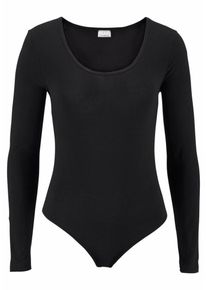 Vivance, Damen Langarmbody (2 Stück), Schwarz