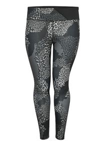 Only Play, Damen Trainingstights, Grau / Schwarz / Naturweiß