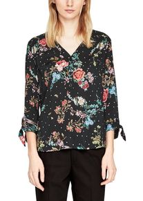 s.Oliver RED LABEL, Damen Tunika mit Schleifen-Details, Blau / Gelb / Rot / Schwarz