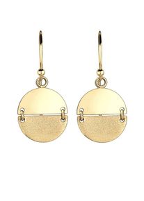 Elli, Damen Ohrringe 'Kreis', Gold