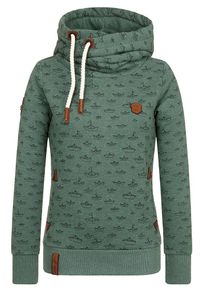 Naketano, Damen Hoody 'Stronger than ever', Tanne / Schwarz