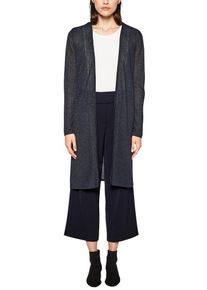 s.Oliver BLACK LABEL, Damen Long-Cardigan, Nachtblau